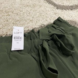 Tie Waist Tapered Pants In Crepe